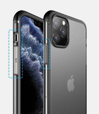 Zore GKK Ays iPhone 11 Pro 360 Derece Koruma Şeffaf Siyah Rubber Kılıf - 5