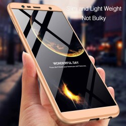 Zore GKK Ays Samsung Galaxy J6 Plus 360 Derece Koruma Lacivert Rubber Kılıf - 4