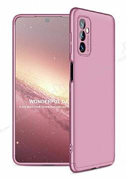 Zore GKK Ays Samsung Galaxy M52 5G 360 Derece Koruma Rose Gold Rubber Kılıf - 1