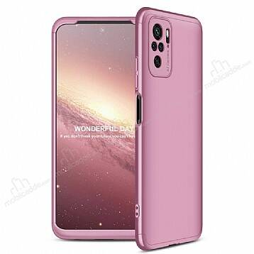 Zore GKK Ays Xiaomi Poco M5s 360 Derece Koruma Rose Gold Rubber Kılıf - 1