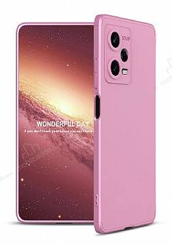 Zore GKK Ays Xiaomi Redmi Note 12 5G 360 Derece Koruma Rose Gold Rubber Kılıf - 1