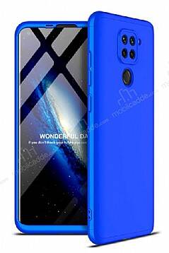 Zore GKK Ays Xiaomi Redmi Note 9 360 Derece Koruma Lacivert Rubber Kılıf - 1